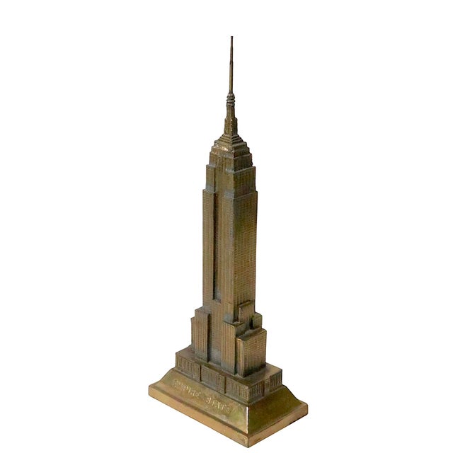 Metal Vintage Empire State Building n.y.c. Souvenir For Sale - Image 7 of 8