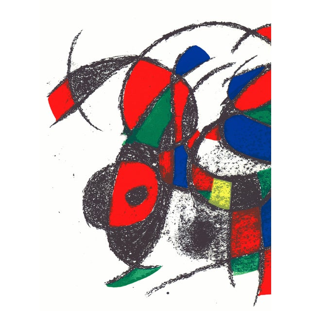 Original lithograph by Joan Miró published by Leon Amiel in 1975 (New York) and printed by Mourlot (Paris). Print size:...