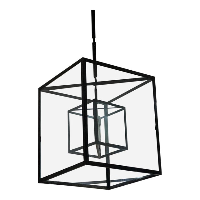 Impressive, large (24*24*24) Cubic Lantern by Formations. In excelent shape this piece is designed to occupy a special...