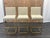 Rh Emery Armless Fabric Counter Stools – Set of 3 Perennials® Performance Textured Linen Weave – Sand | Burnished Brass | Counter Height For Sale - Image 10 of 18