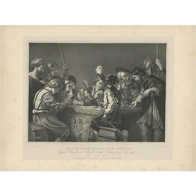Soldiers Gambling, 1840, Paper For Sale