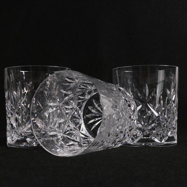 Tiffany & Co. Sybil Crystal Double Old Fashioned Glasses Set of 4