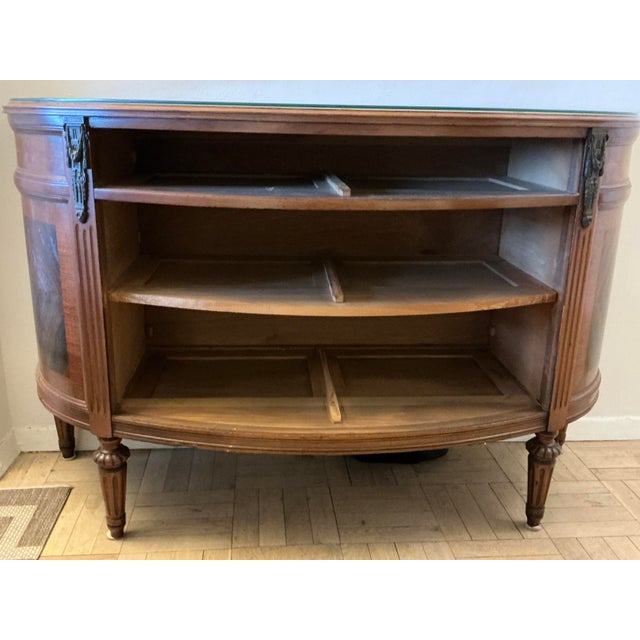 Early 20th Century Mahogany Bow Front Bureau For Sale - Image 11 of 11