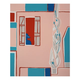 Françoise Gilot, The Pink House, Original Serigraph For Sale