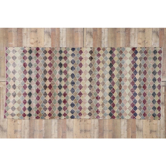 Vintage Turkish Sivas Rug - 04'05 X 09'06 For Sale - Image 9 of 10