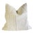 White Custom Patchwork Turkish Rug Pillow With Down Insert For Sale - Image 8 of 8