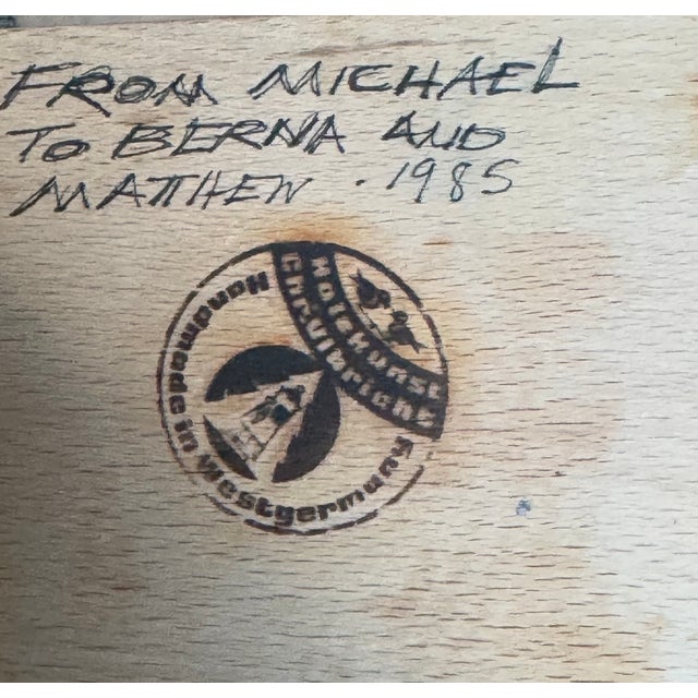 1980’s Christian Holzkunst Ulbricht Nutcracker - Toymaker / Carpenter Motif For Sale - Image 16 of 18