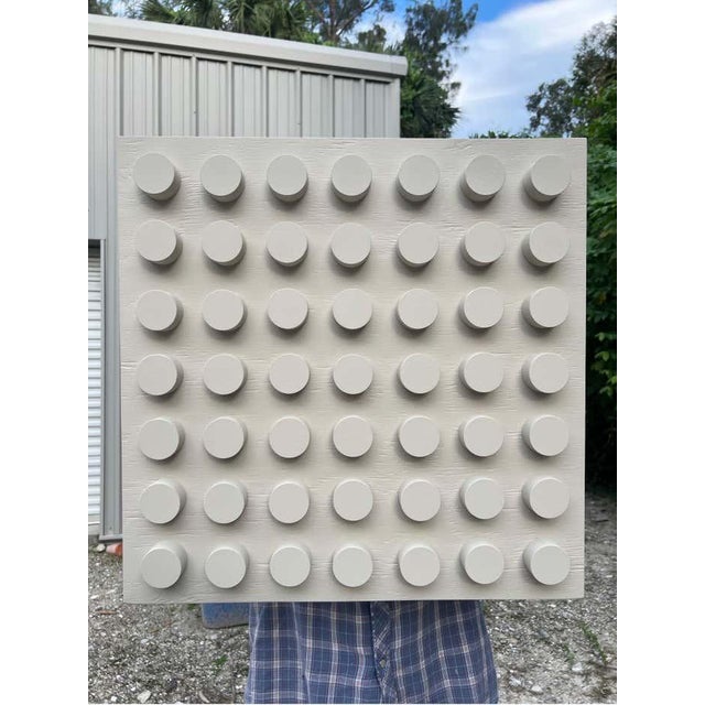 William Finlayson William Finlayson Jr. Acrylic Painting on Panel Assemblage Titled: “Leego II” 2024 For Sale - Image 4 of 12