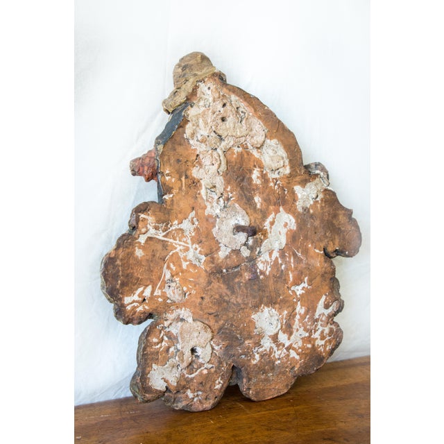 Vintage Terracotta Sconce, France, 18th century For Sale - Image 4 of 5