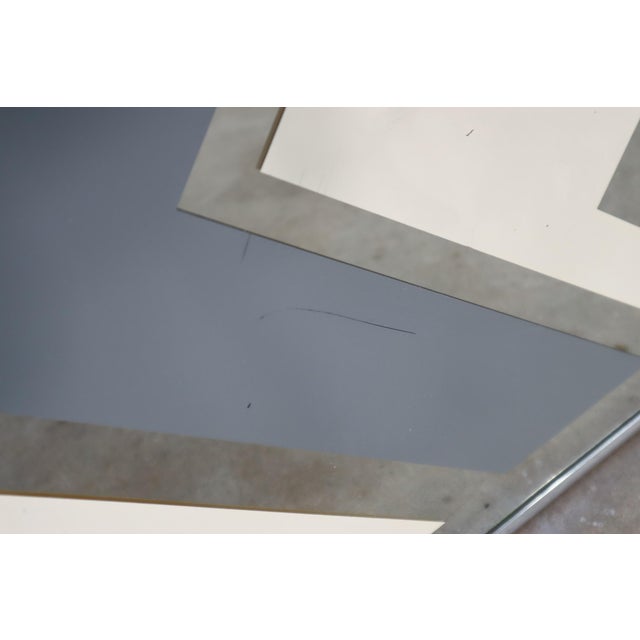 Mid-Century Modern Vintage Geometric Op Art Mirror Wall Hanging by Sharon Art Concept 70's Retro Mid Century Modern Atomic MCM For Sale - Image 3 of 12