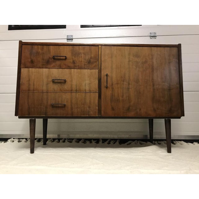 Vintage cabinet/chest of the 70s Art deco cabinet Good condition, minor discoloration, dents, a few barely visible...