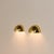 1980s Italian Space Age Brass Quebec Sconces by Gilla Giani for Tronconi, 1980s, Set of 2 For Sale - Image 5 of 18