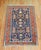 Antique Persian Heriz rug with a geometric motif on a vibrant navy blue ground. Great condition & quality. If you...