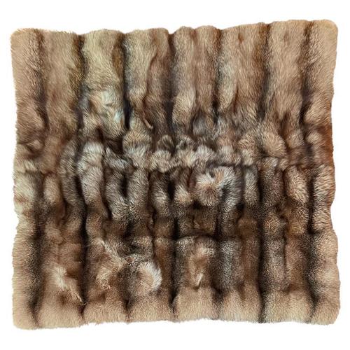 Handcrafted Fox Fur Throw by J.M. Barnardo, 2012 For Sale - Image 9 of 9