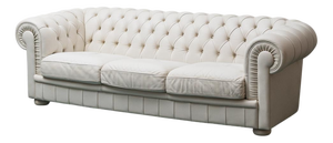 Vintage Chesterfield Three-Seater Sofa in Leather, 1970s