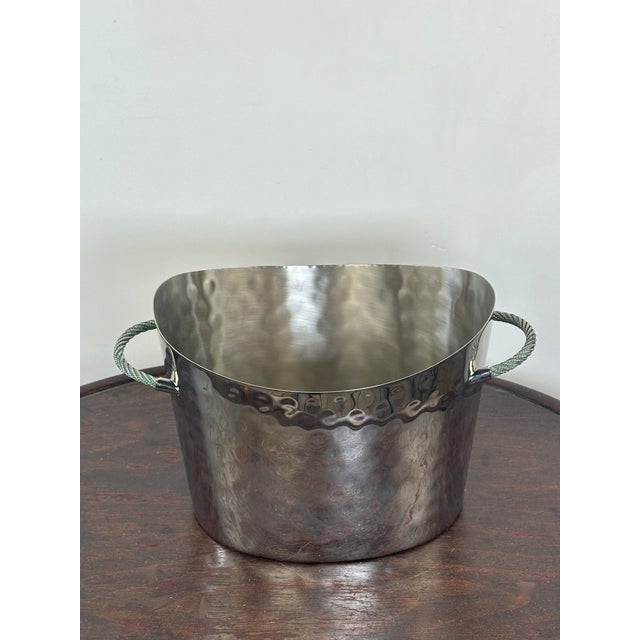 Silver Metal Champagne Bucket, 2000s For Sale - Image 11 of 11
