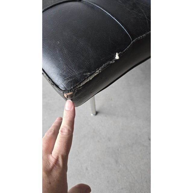 Early Chrome and Leather New York Lounge Chair by Laverne For Sale - Image 13 of 13