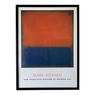 Vintage San Francisco Museum of Modern Art Mark Rothko Color Study Show Poster For Sale