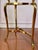 1970s Regency Demilune Solid Brass and Glass Console Table For Sale - Image 11 of 15