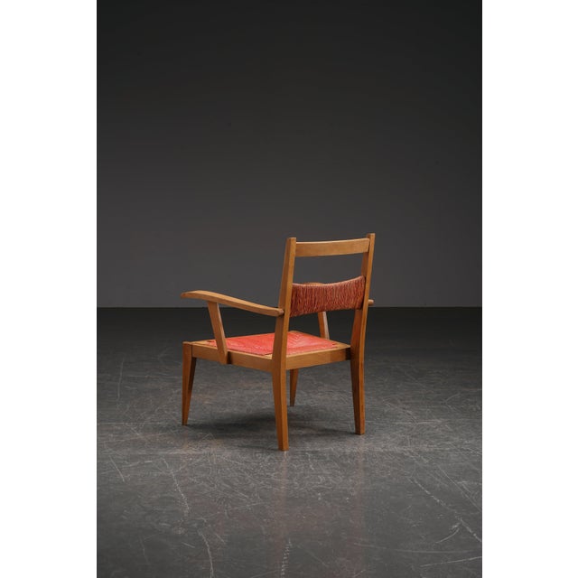 period: 1950s origin: France dimensions: h78 x w58 x d54 cm (sh34 / ar55 cm) material: rush, wood I have official proof of...