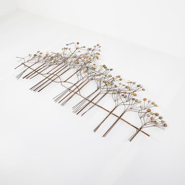 Brutalist Brutalist Brass Wall Sculpture For Sale - Image 3 of 7