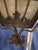 19th Century French Gothic Revival Wrought Iron & Stained Glass Hanging Lantern For Sale - Image 4 of 6