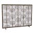 Gold Rubbed Black Fig Leaf Fireplace Screen For Sale
