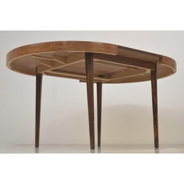 Extendable Table in Rosewood, Denmark, 1960s For Sale - Image 3 of 16