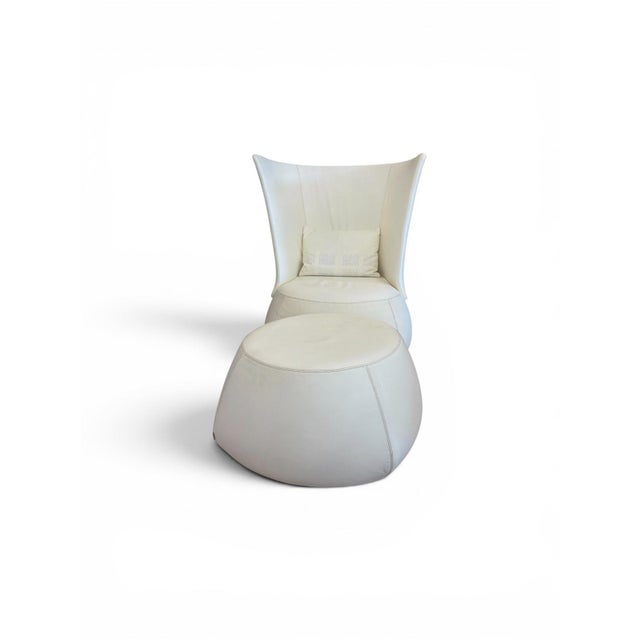 Set of High-Back Chair with Matching Ottoman by Patricia Urquiola for B&B Italia, 2000s For Sale - Image 18 of 18