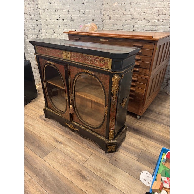 Late 18th Century Antique French Napoleon III Boulle Marquetry Side Table C 1870 For Sale - Image 5 of 7