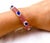 Late 20th Century Bochic “Capri” Vintage Ruby, Sapphire & Diamond Bangle Set In 18K Gold & Silver For Sale - Image 5 of 11
