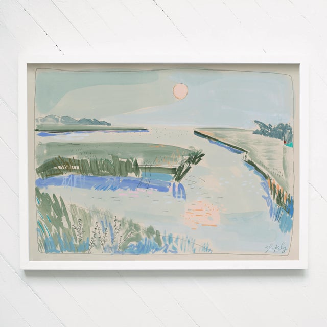 Illustration "Dancing Sky" 18x24 Blakely Little Contemporary Limited Edition Abstract Print For Sale - Image 3 of 3