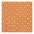 Schumacher Gigi Embroidery Fabric in Orange For Sale