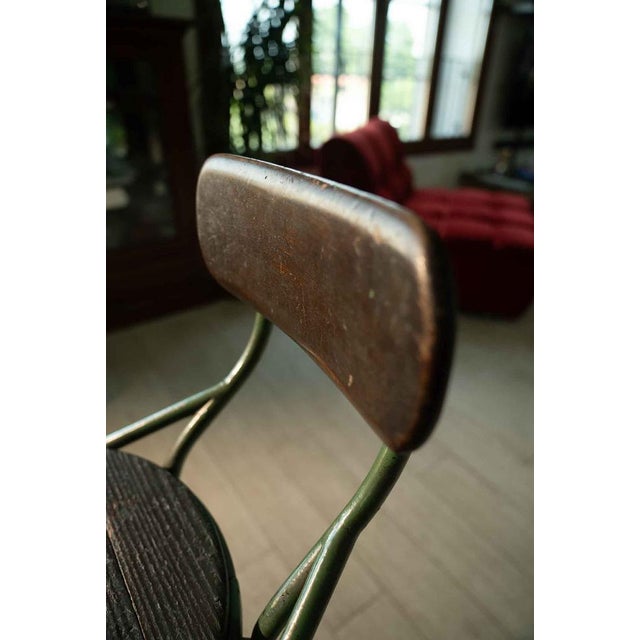 Wooden Architect's Stool, 1940s For Sale - Image 3 of 5