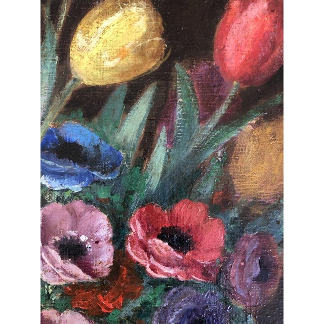 E. Todeschini, Bouquet de Fleurs, 1890-1910, Oil on Canvas For Sale - Image 4 of 9