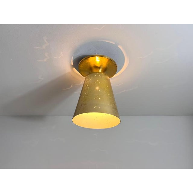 Gold Mid-Century Brass Sputnik Ceiling Lamp, Italy, 1960s For Sale - Image 8 of 11