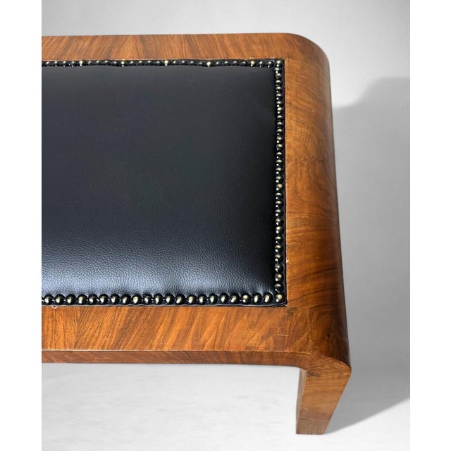 Mid 20th Century Art Deco Austrian Walnut Burl Stool For Sale - Image 16 of 18