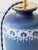 Vintage Blue and White Gouda Pottery Table Lamp with New Liberty London Shade For Sale - Image 3 of 12