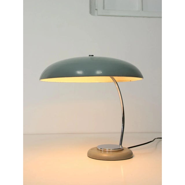 Bauhaus Saucer Table Lamp with Big Button For Sale - Image 6 of 18