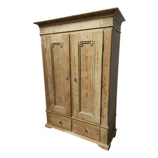 Mid-Century Modern Scandinavian Wooden Wardrobe, 1980 For Sale