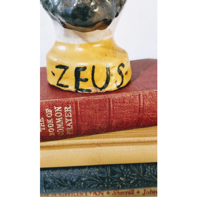 Italian Majolica Zeus Hera Double Sided Vase For Sale - Image 12 of 13