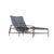 Brown Jordan Kantan Aluminum Vinyl Chaise Lounge, Mica frame with Marine fabric For Sale - Image 12 of 12