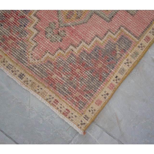 Hand Knotted Door Mat, Entryway Rug, Bath Mat, Kitchen Decor, Small Rug, Turkish Rug - 1′6″ × 2′11″ For Sale - Image 10 of 10