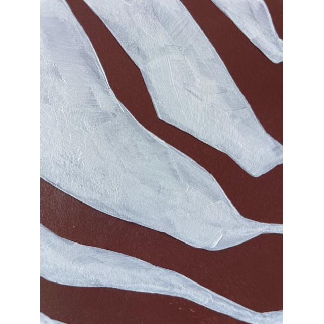 2026 "Vertebrale" Contemporary Abstract Painting on Paper by Artist r.k. Red For Sale - Image 4 of 5