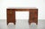 Offered is this antique writing desk / partner desk with 4 drawers and a green leather top with a beautiful appearance....
