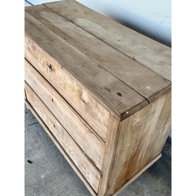 Contemporary Vintage Bleached Biedermeier Chest of Drawers For Sale - Image 3 of 12