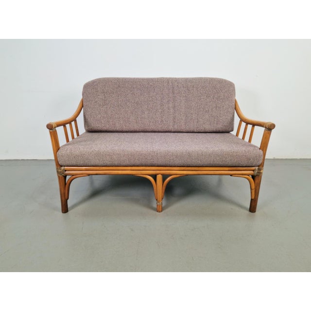 Organic Modern Bamboo and Rattan Loveseat from McGuire, 1970s For Sale - Image 13 of 18