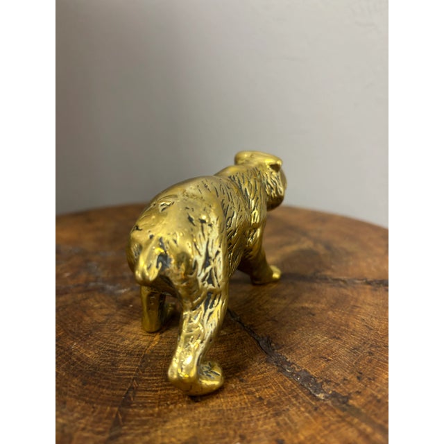 English Antique English Brass Bear For Sale - Image 3 of 5