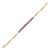 Handmade 18k Yellow Gold Marquise Cut Amethyst Bracelet, 5 Carats For Sale