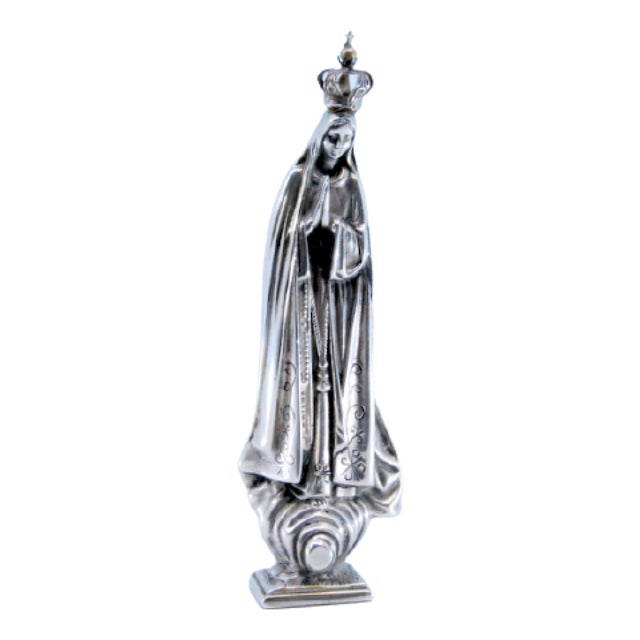 Silver Statuette of Our Lady of Fatima For Sale